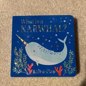 Blue Narwhal Lift-a-Flap Book